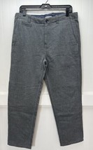 Carbon 2 Cobalt Pants Mens 32 Gray Tweed Tapered Leg 100% Cotton Business Casual - £22.34 GBP