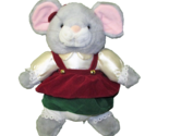 1995 MERRY MOUSE GIBSON GREETINGS 14&quot; PLUSH STUFFED ANIMAL CHRISTMAS TOY... - $10.80