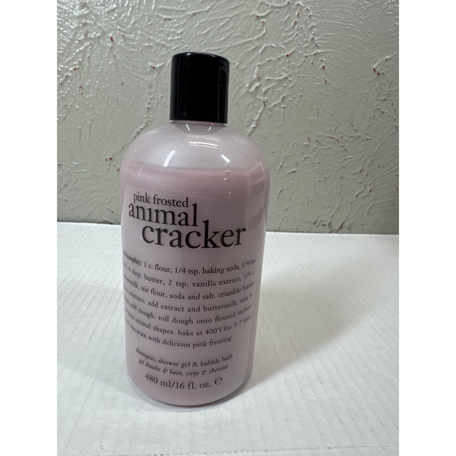Philosophy Pink Frosted Animal Cracker Shampoo Shower Gel Bubble Bath 16 oz Item image 3