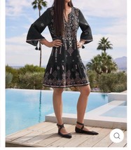 Johnny Was faye kimono dress in black - size XL - £127.88 GBP