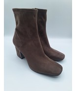 DKNY Women’s Cavale Microsuede Heeled Boots Brown Size US 8.5 NIB Ret $139 - $105.46 CAD