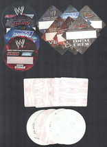 Set of 10 Different WWE (Wrestling) OTTO Cloth Backstage Passes from Varying... - £14.73 GBP