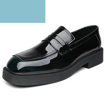 Retro Student Casual Suit Shoes Korea British Square Toe Men OxDress Shoes Brigh - £61.24 GBP