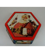 1999 Pepsi cola Christmas santa collectible metal  tin container cookie ... - $27.08 CAD