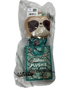 Plushiverse Plushie Tote Bag See Turtle Design Reusable Bag with Plush H... - $13.01 CAD