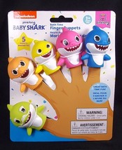 Nickelodeon pinkfong Baby Shark vinyl finger Puppets NEW - £9.55 GBP