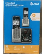 AT&amp;T CRL32202 Cordless Phone System 2 Handsets Answering System Silver - $42.74