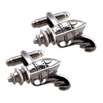 Ray Gun Cufflinks Retro Space Toy Blaster Science Fiction Fan Gift New With Bag - £10.33 GBP