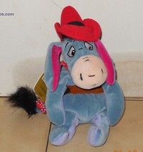 Vintage Disney Store Winnie The Pooh 6&quot; Eeyore beanie plush stuffed toy Rare #11 - £7.71 GBP