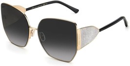 Jimmy Choo Sunglasses JC RIVER-S 2M29O 61mm Gold Black / Grey Gradient Lens - $119.95