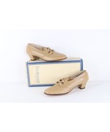 NOS Vtg 90s Streetwear Womens 8.5 3A Braided Leather Chunky Heel Shoes T... - $1,855.01 MXN
