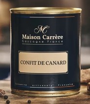 Maison Carrère - DUCK CONFIT 2 LEGS - 26.5 oz / 750 gr - Metal tin  - £35.28 GBP