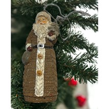 Vintage Old World Santa Claus Christmas Tree Ornament Long Robe - $15.89