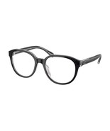 Coach HC6209U 5745 Black/Transparent Grey 50mm Eyeglasses New Authentic - $132.29