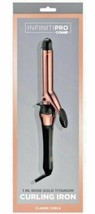 Conair INFINITIPRO BY Titanium 1-Inch 1&quot; Curling Iron, Black / Rose Gold - £14.70 GBP