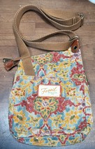 Fossil Floral tapestry Genuine classic Crossbody Bag Women’s Boho Hippie... - £23.92 GBP