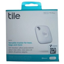 Tile Mate Versatile Tracker for Keys Bags Pets Etc White RE-40001 - £10.61 GBP