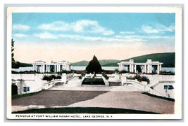 Pergola of Fort William Henry Hotel Lake George New York NY UNP WB Postcard M19 - £2.29 GBP