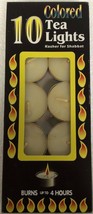 10 Beige Tea Light Candles - £5.27 GBP