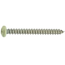 #10 x 2&quot; Beige Painted 18-8 Stainless Steel Phillips Pan Head Sheet Metal Screws - £9.92 GBP+