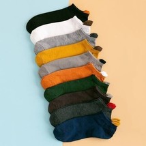 10pairs Men&#39;s Breathable Plain Color Boat Socks (Size 6-9) ~ NEW!!! - $13.09