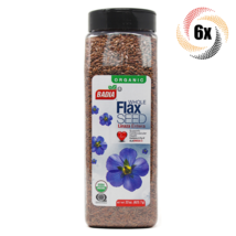 6x Shakers Badia Organic Whole Flax Seed Seasoning | 22oz | Kosher &amp; MSG Free - $59.25