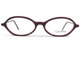 Calvin Klein 643 082 Eyeglasses Frames Grey Red Round Full Rim 48-16-140 - £51.14 GBP
