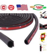 Hollow Bulb Weather Stripping - 16FT Self-Adhesive Seal for Vehicles &amp; H... - $1,070.68 MXN