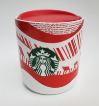 Starbucks Coffee Holiday Christmas Mug Cup Lid 8 oz Multi-Color Ceramic ... - $24.70