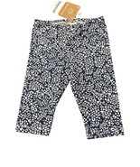 Mayoral Ecofriends Baby Girls Floral Print Leggings 12M Navy &amp; White NWT - $26.25 CAD