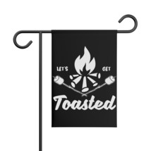 Personalized Garden Banner 12&quot; x 18&quot; &quot;Let&#39;s Get Toasted&quot; - Fade-Resistan... - £17.90 GBP