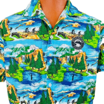 Deschutes Brewery Oregon Hawaiian Aloha M Shirt Pacific Wonderland Lager - £55.46 GBP