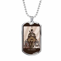 Express Your Love Gifts Tarot Card Necklace The Chariot Tarot Stainless Steel or - £42.48 GBP