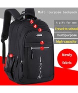 [Stylish Backpack] Stylish Large Capacity Women&#39;s Backpack | Black Nylon... - $467.04 MXN