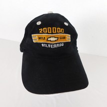 Chevrolet Silverado 200000 Mile Club Mens Black Baseball Cap Hook Loop O... - $14.52