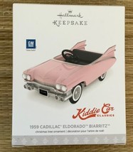 Hallmark 1959 Cadillac Eldorado Biarritz Kiddie Car Classics Pink Ornament NEW - £15.12 GBP