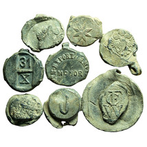 Lead Seals Lot of 8 Seals Europe 14-28mm Late 19th Start 20th Century 04067 - £25.23 GBP