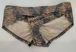 Victoria&#39;s Victorias Secret Second Skin Satin Panties Crocodile Print Peek a boo - £31.13 GBP