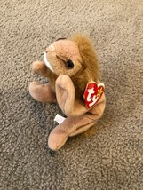 Ty Beanie Baby Roary the Lion - MWMT (Cat Lion 1996) Roar P.E. PELLETS (KR) - $8.06 CAD