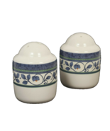 Pfaltzgraff Orleans Salt and Pepper Set Blue Vines Excellent Condition - $244.51 MXN