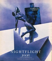 Nightflight Joop Eau De Toilette 1995 Magazine Print AD 10&quot; x 12&quot; Vintage Advert - $6.98