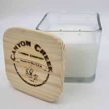 New Canyon Creek Candle Company 14oz Cube Jar Eucalyptus &amp; Bergamot Handmade! - £22.28 GBP