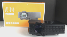 Video Projector Mini LED With 800x480p 1500 Lumens Multimedia (TLBK2) - £39.22 GBP