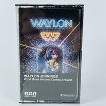 SEALED Waylon Jennings What Goes Around Comes Around Cassette Tape VTG C... - $63.65