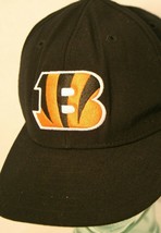 Cincinnati Bengals NFL black orange logo fitted 7 5/8 Dad truck cap hat Reebok - £14.39 GBP
