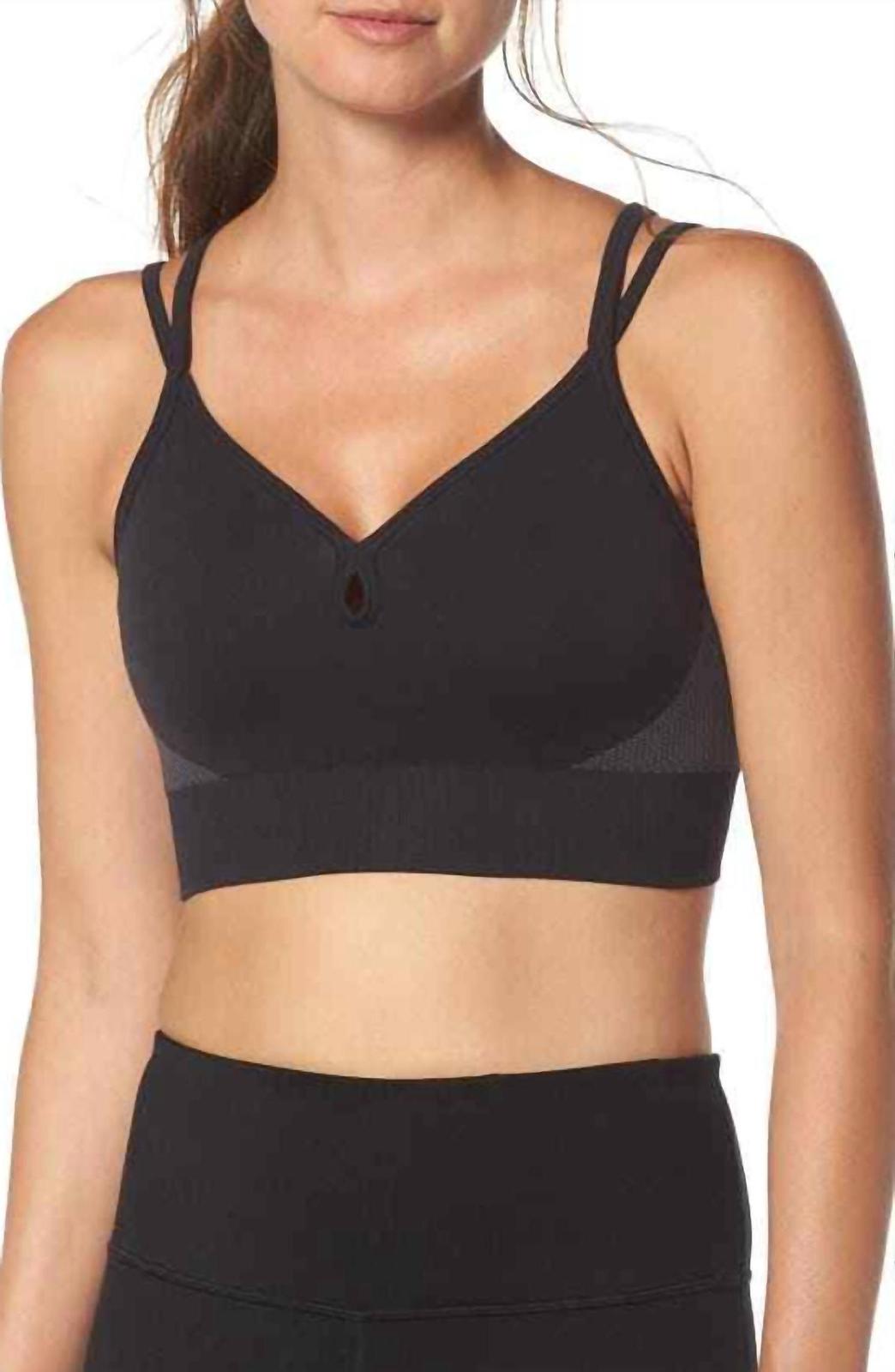 Zella Body Rhythm Seamless Sports Bra Black - $40.00