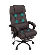 Ergonomic High Back Massage Office Chair with Adjustable Footrest and Re... - $287.99