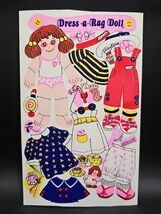 Sandylion Dress a Rag Doll Kromekote Maxi Activity Sticker Sheet 6x4 VTG... - $36.74