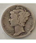 1935-D Mercury Silver Dime. - $4.75