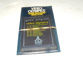 ATARI - VIDEO OLYMPICS GAME W/INSTRUCTION BOOKLET - TESTED GOOD - L252A - £7.94 GBP